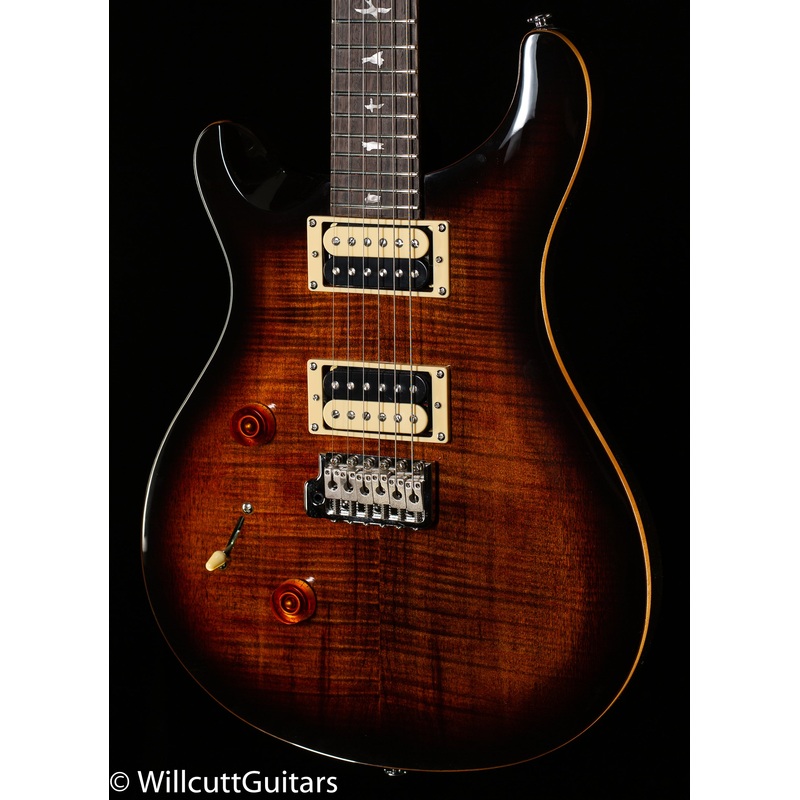 2022 PRS SE Custom 24 Black Gold Sunburst Lefty (364) - ULT975560810167