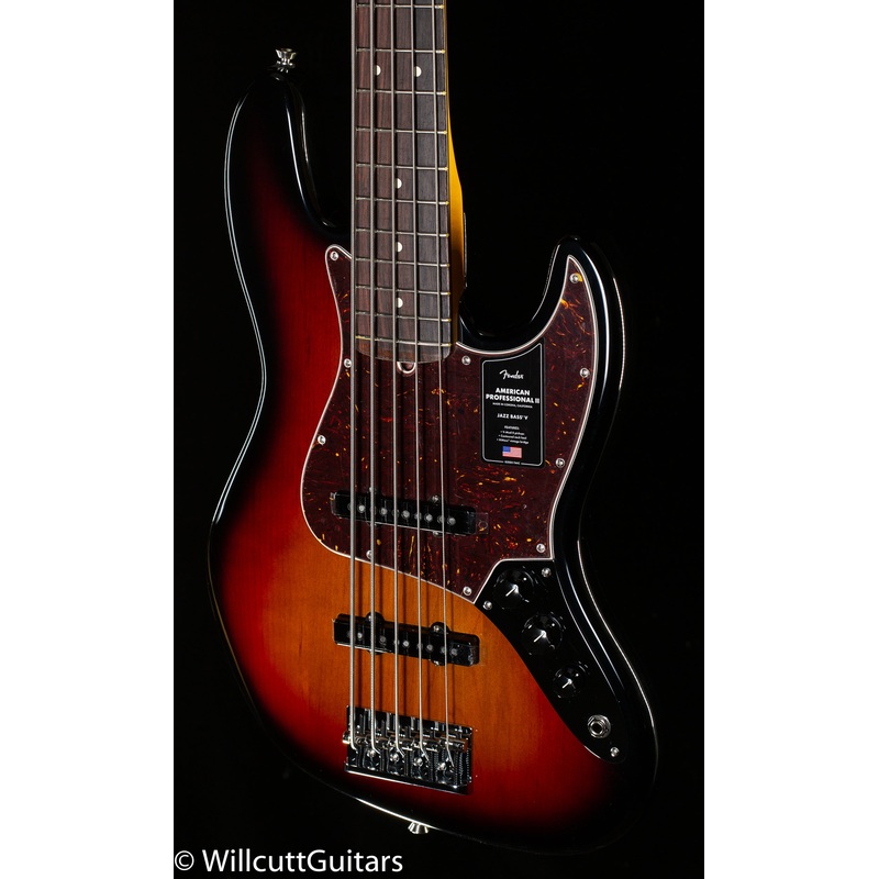 Fender American Professional II Jazz Bass V Rosewood Fingerboard 3-Color (769) - ULT975560809823
