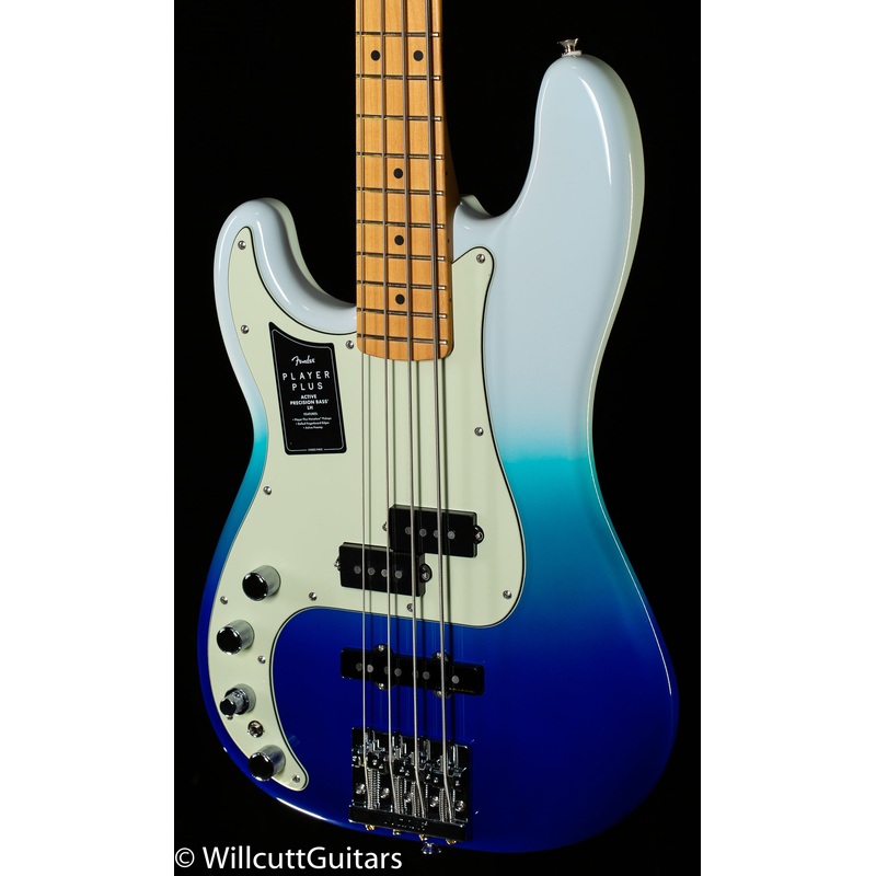 Fender Player Plus Precision Bass Belair Blue Lefty (823) - ULT975560809991