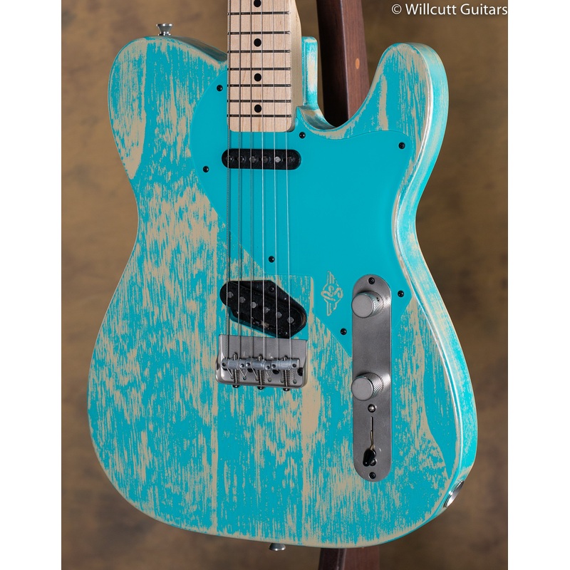 RS Guitarworks T Style Woodburne Taos Turquoise Barnburned - ULT975560809938