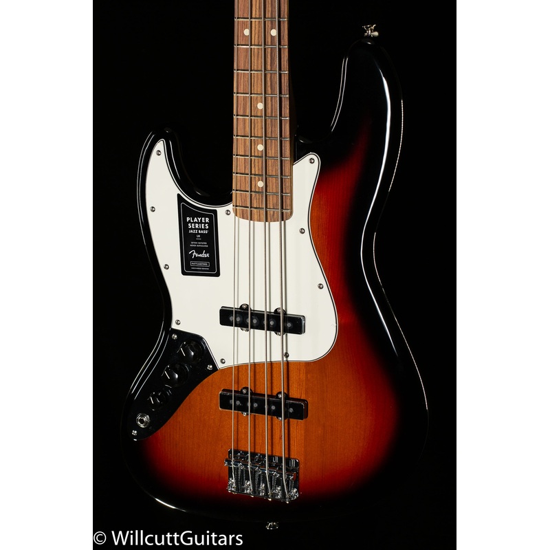 Fender Player Jazz Bass 3-Color Sunburst Pau Ferro Lefty (487) - ULT975560809172