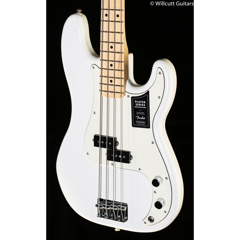 Fender Player Precision Bass Polar White Maple Fingerboard Bass Guitar (016) - ULT975560809416
