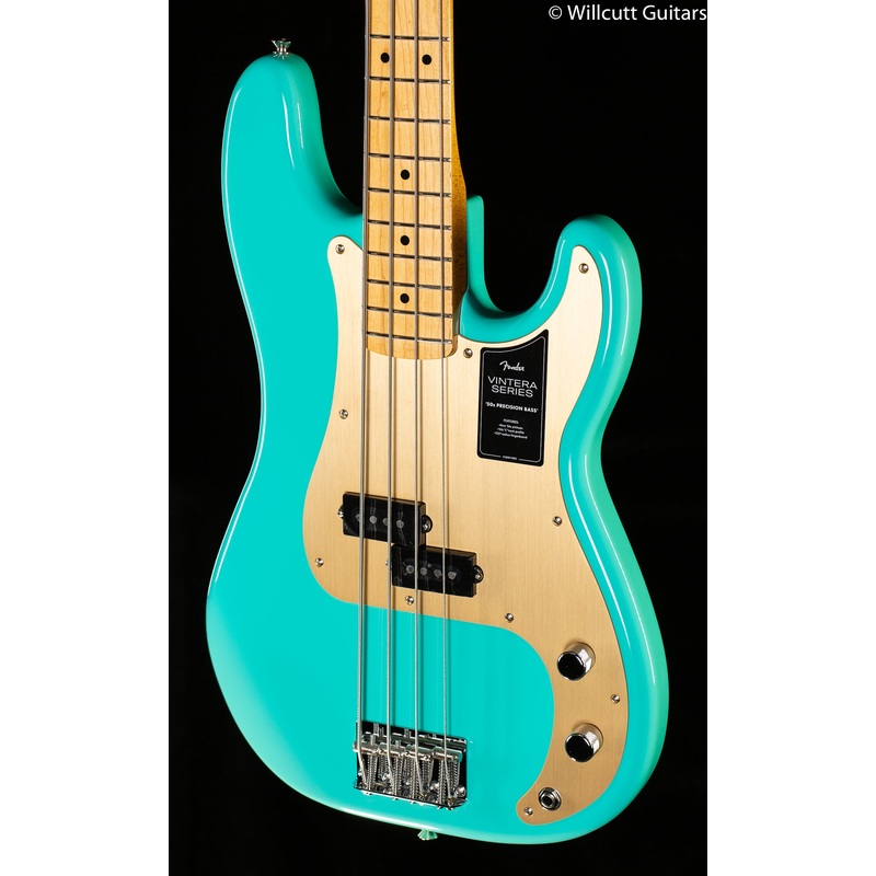 Fender Vintera 50s Precision Bass Seafoam Green Bass Guitar - ULT975560809383