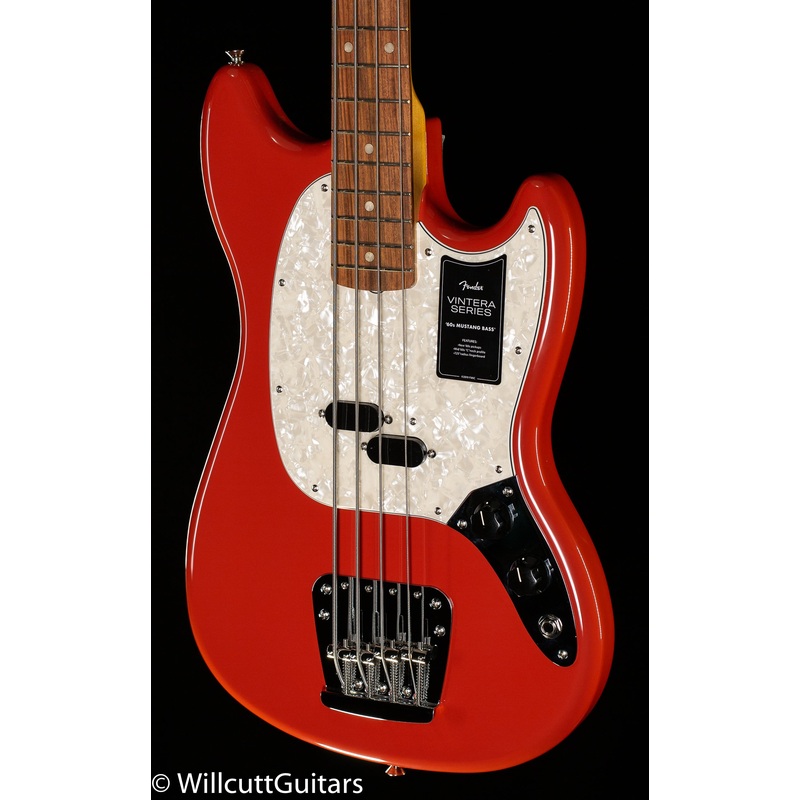 Fender Vintera '60s Mustang Bass Pau Ferro Fingerboard Fiesta Red (264) - ULT975560809197