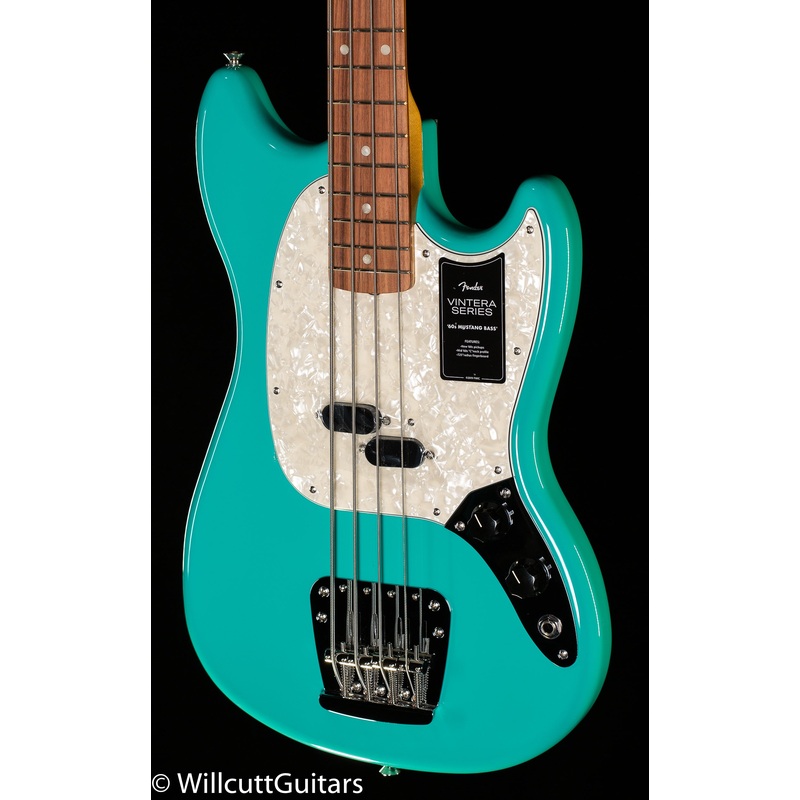 Fender Vintera '60s Mustang Bass Pau Ferro Fingerboard Sea Foam Green (407) - ULT975560809198