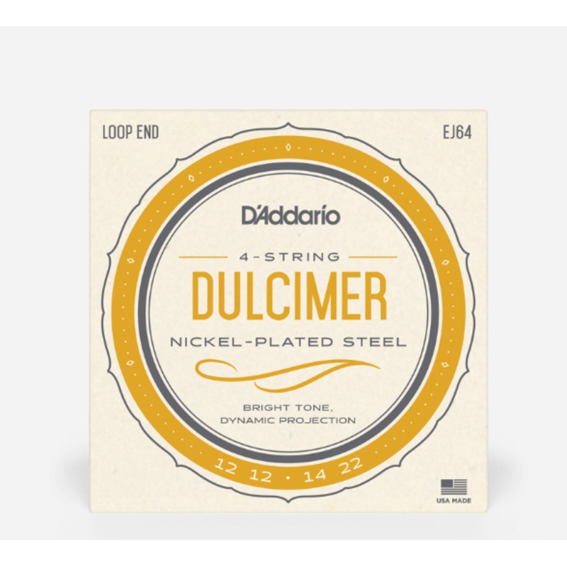 D'Addario EJ64, 4-String Dulcimer, Nickel Wound on Steel - ULT975560808771