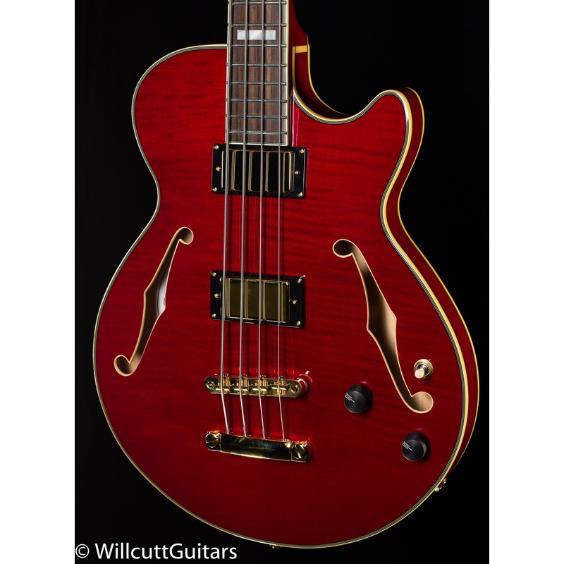 D'Angelico Excel Bass Cherry Red (699) - ULT975560808667