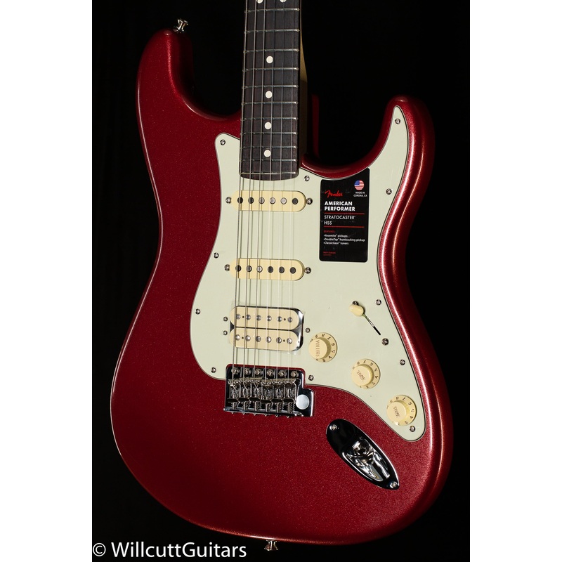 Fender American Performer Stratocaster HSS Rosewood Fingerboard Aubergine (163) - ULT975560808828