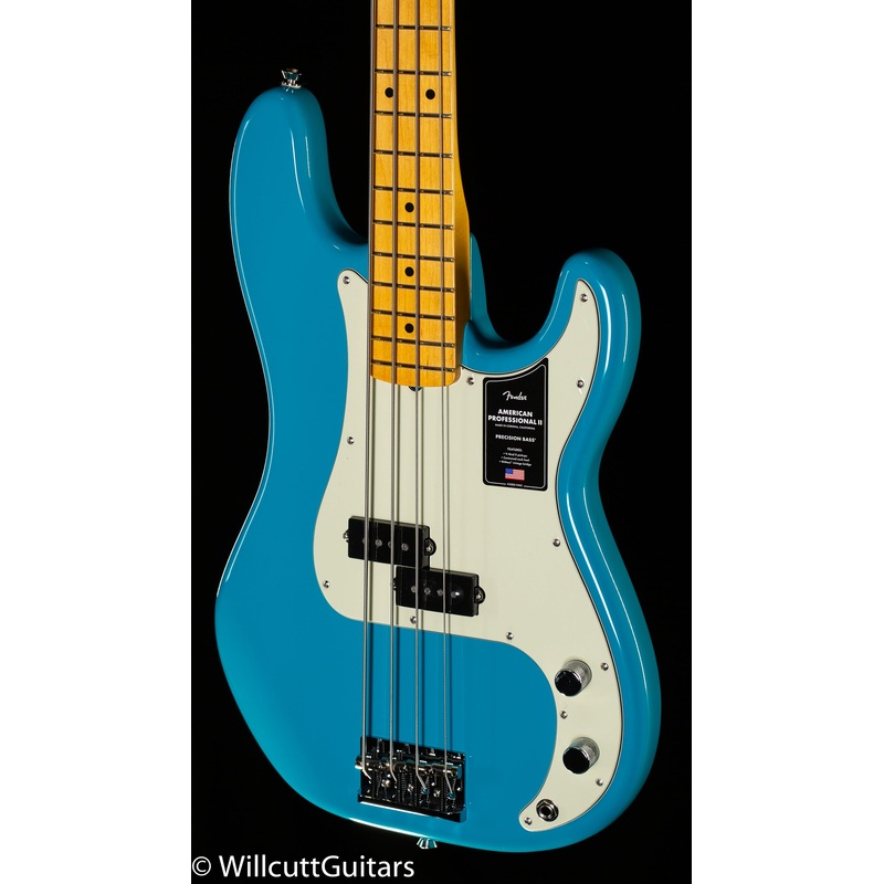 Fender American Professional II Precision Bass Maple Fingerboard Miami Blue (801) - ULT975560809075