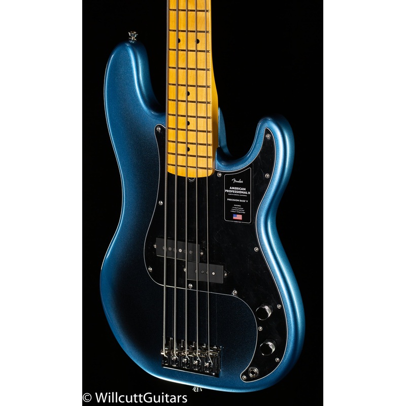 Fender American Professional II Precision Bass V Maple Fingerboard Dark Night (153) - ULT975560809073