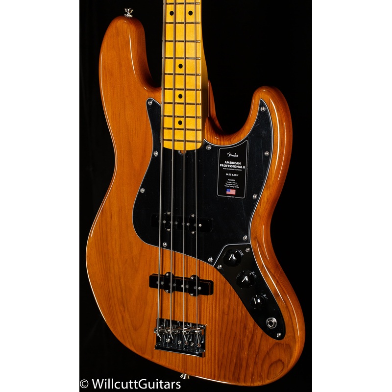 Fender American Professional II Jazz Bass Maple Fingerboard Roasted Pine (049) - ULT975560808317