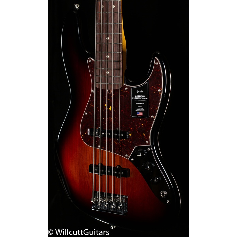 Fender American Professional II Jazz Bass V Rosewood Fingerboard 3-Color Sunburst (202) - ULT975560808080