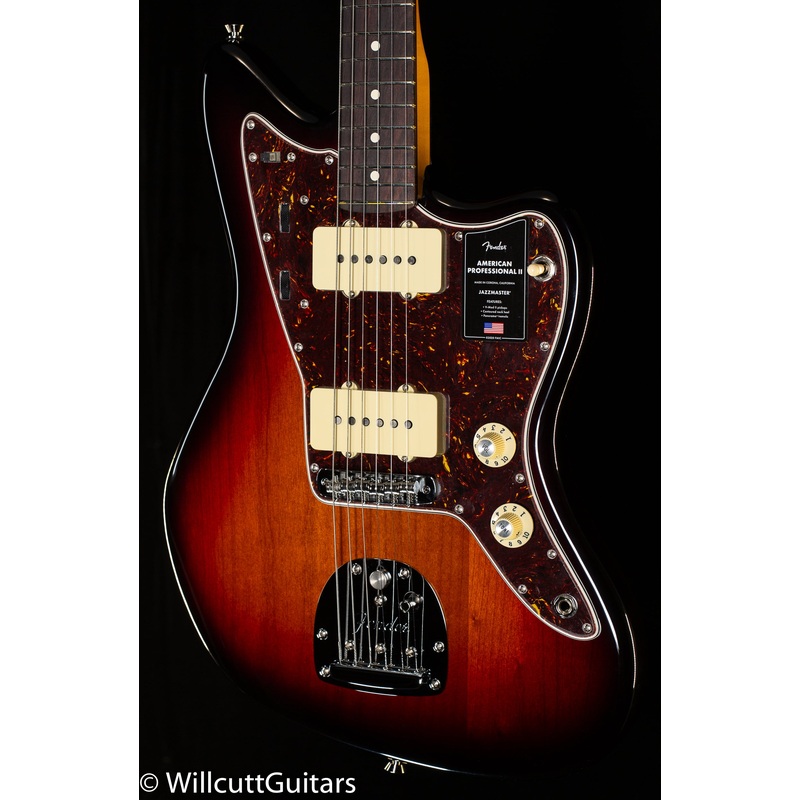 Fender American Professional II Jazzmaster Rosewood Fingerboard 3-Color Sunburst (672) - ULT975560808458