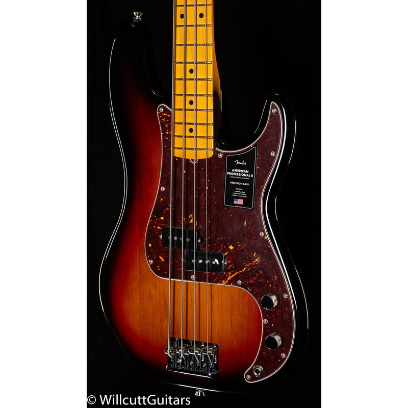 Fender American Professional II Precision Bass Maple Fingerboard 3-Color Sunburst (686) - ULT975560808453