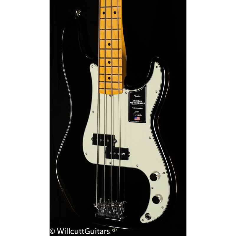 Fender American Professional II Precision Bass Maple Fingerboard Black (079) - ULT975560808419