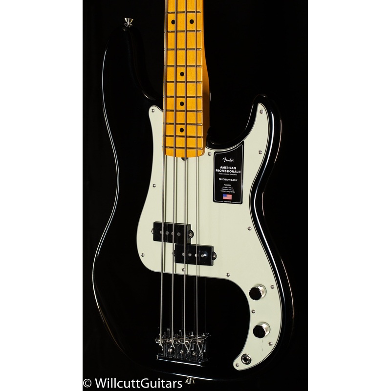 Fender American Professional II Precision Bass Maple Fingerboard Black (679) - ULT975560808418