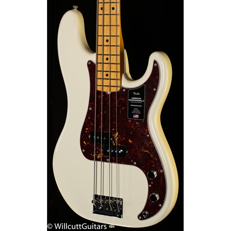 Fender American Professional II Precision Bass Maple Fingerboard Olympic White (165) - ULT975560808319