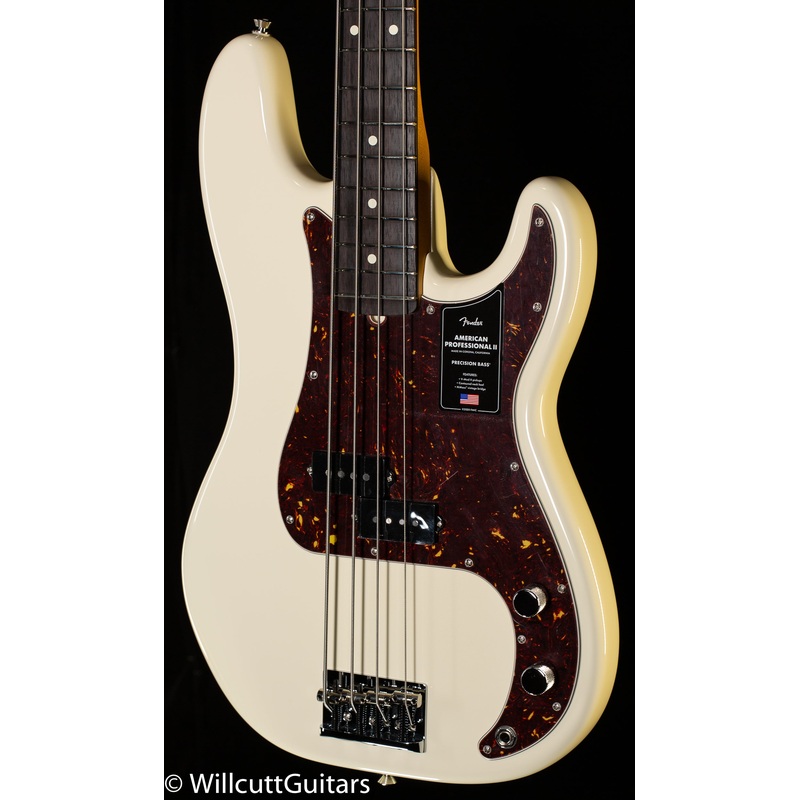 Fender American Professional II Precision Bass Rosewood Fingerboard Olympic White (460) - ULT975560808321