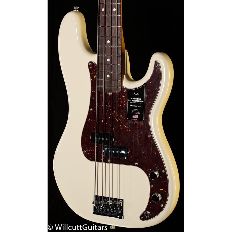 Fender American Professional II Precision Bass Rosewood Fingerboard Olympic White (513) - ULT975560808322