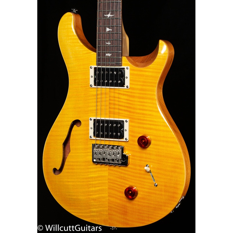 PRS SE Custom 22 Semi-Hollow Santana Yellow (314) - ULT975560808511