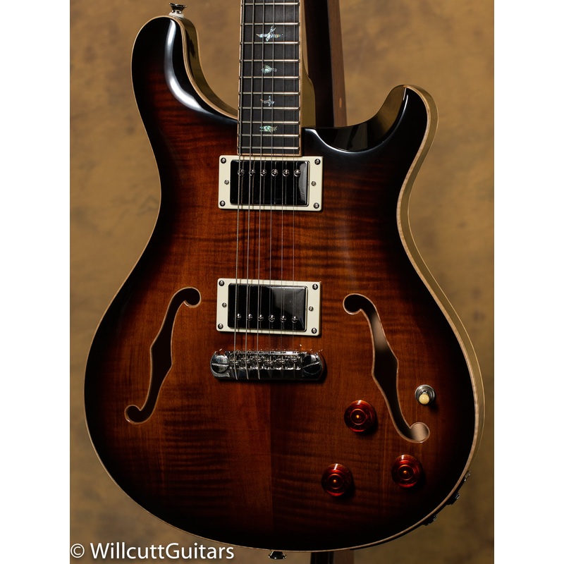 PRS SE Hollowbody II Piezo Black Gold Burst - ULT975560808213