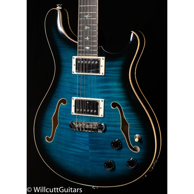 PRS SE Hollowbody II Piezo Peacock Blue Smokeburst (631) - ULT975560808611