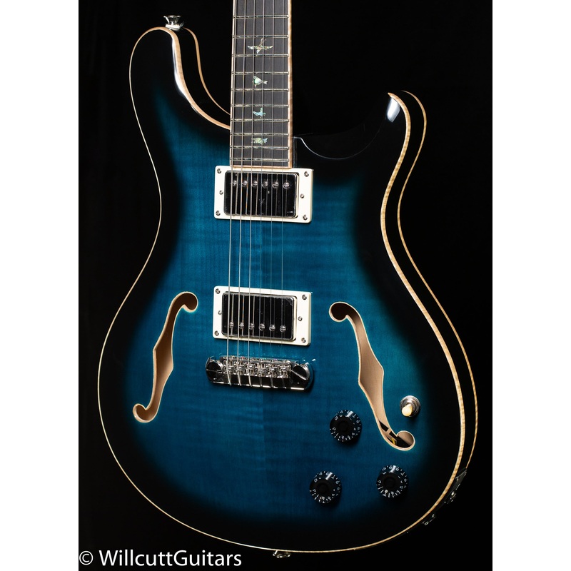 PRS SE Hollowbody II Piezo Peacock Blue Smokeburst (870) - ULT975560808609