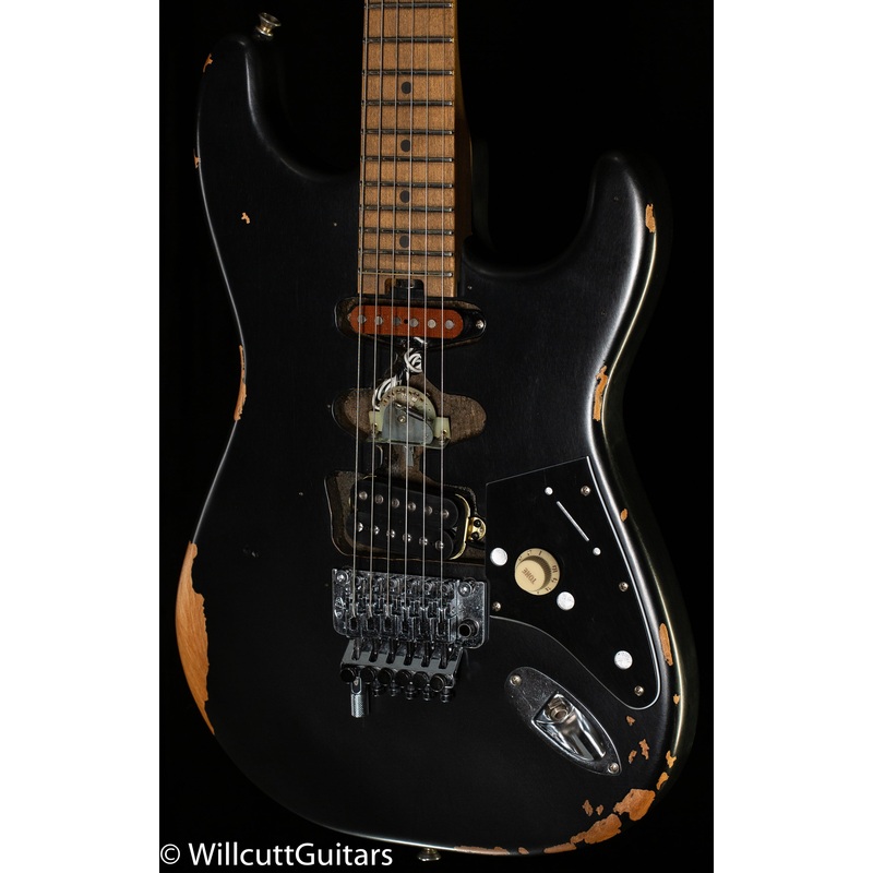 EVH Frankenstein Relic Series Maple Fingerboard Black (967) - ULT975560807849