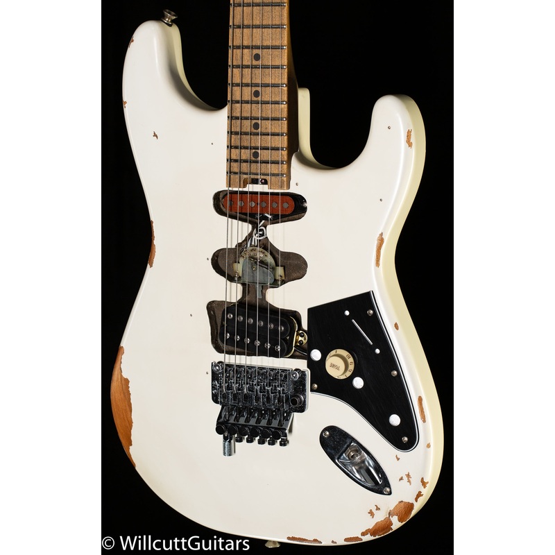 EVH Frankenstein Relic Series Maple Fingerboard White (776) - ULT975560807850