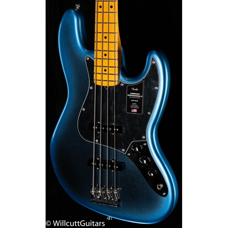 Fender American Professional II Jazz Bass Maple Fingerboard Dark Night (186) - ULT975560807960