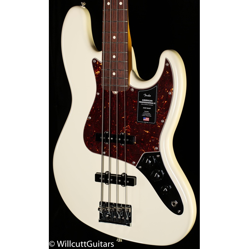Fender American Professional II Jazz Bass Rosewood Fingerboard Olympic White (454) - ULT975560807861