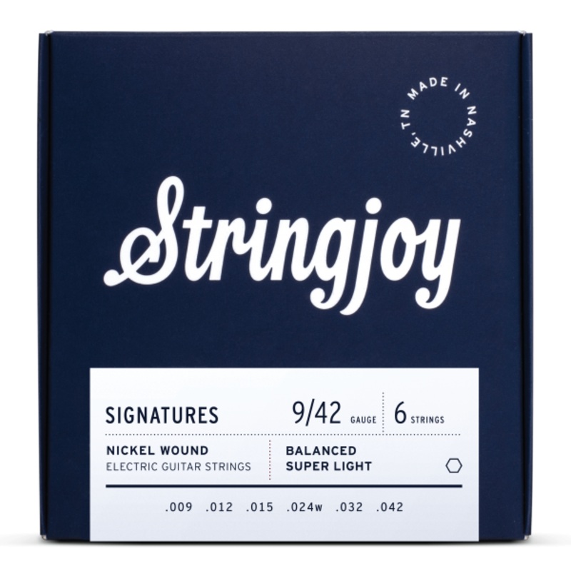 Stringjoy Signatures | Balanced Super Light Gauge (9-42) Nickel Wound Electric Guitar Strings - ULT975560807975