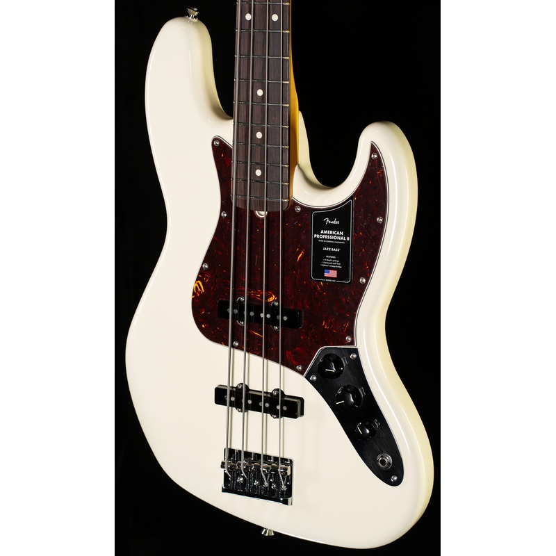 Fender American Professional II Jazz Bass Rosewood Fingerboard Olympic White (295) - ULT975560807223