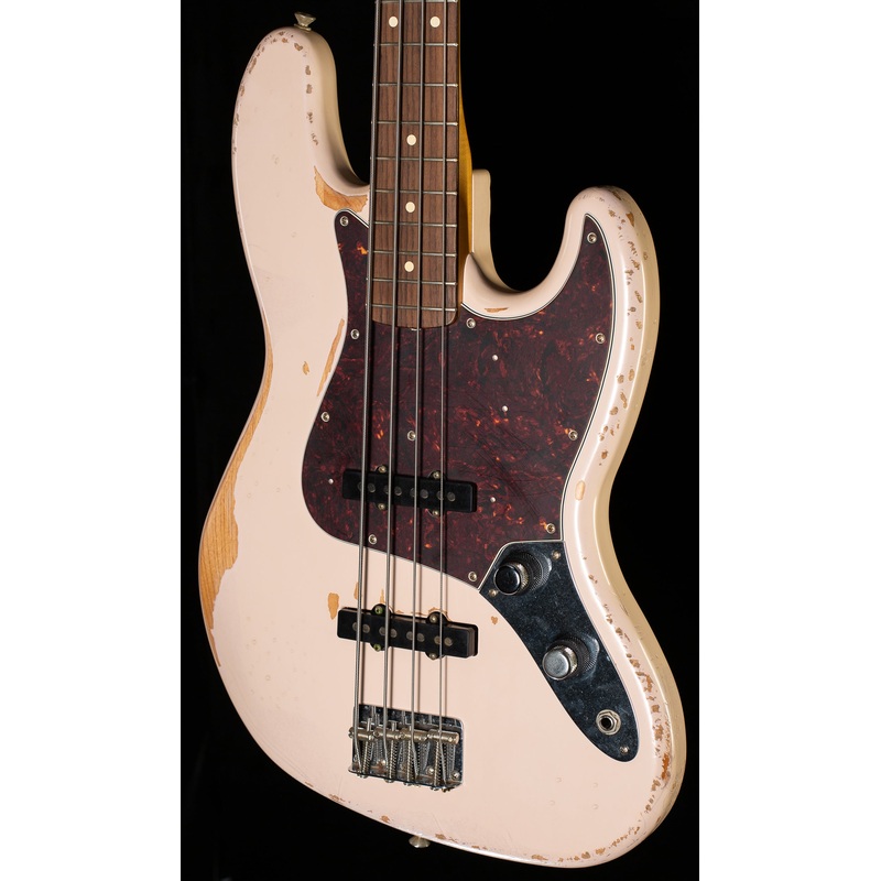 Fender Flea Jazz Bass Rosewood Fingerboard Road Worn Shell Pink New Old Stock (265) - ULT975560807268