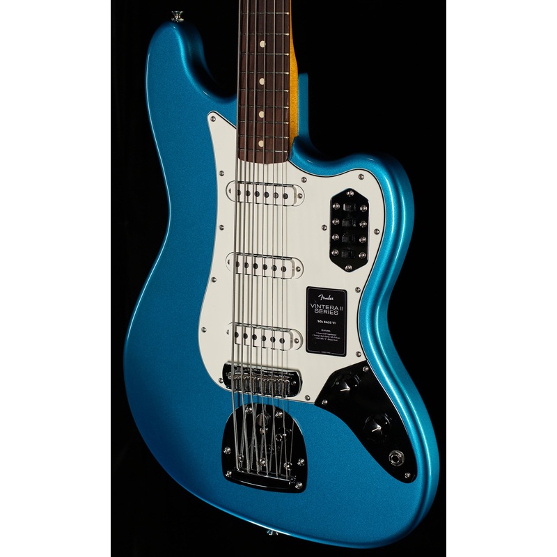 Fender Vintera II '60s Bass VI Rosewood Fingerboard Lake Placid Blue (822) - ULT975560806878