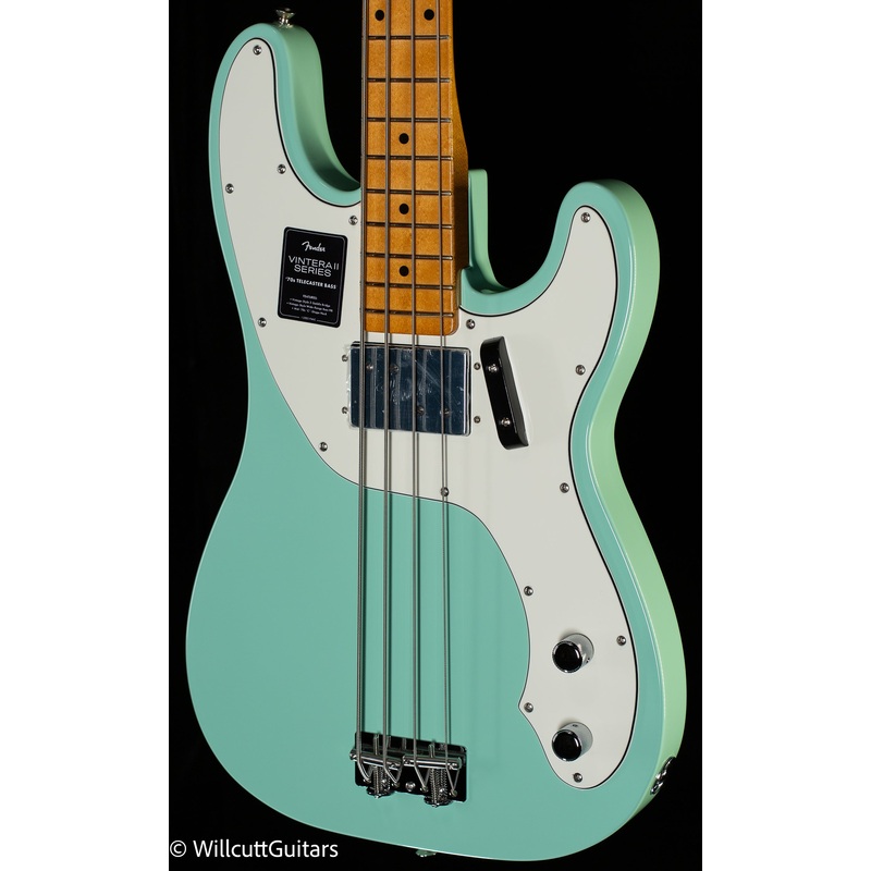 Fender Vintera II '70s Telecaster Bass Maple Fingerboard Surf Green (260) - ULT975560807344