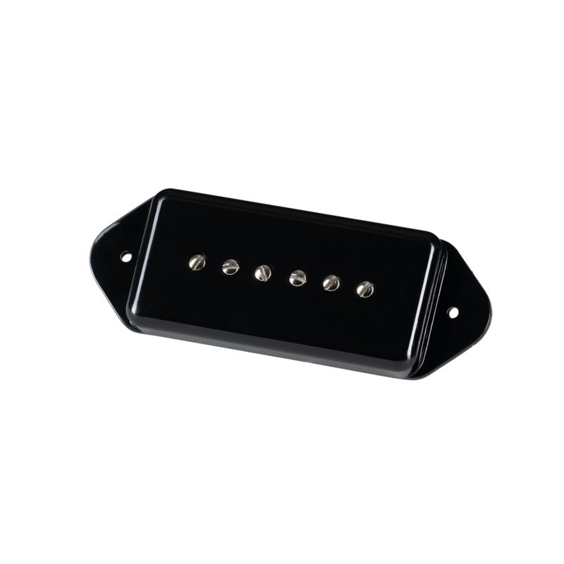 Gibson P-90DC (Black dogear, 2-conductor, Potted, 17.4k, Neo) - ULT975560807343