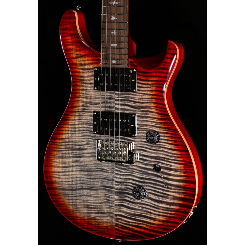 PRS SE Custom 24 Charcoal Cherry Burst (393) - ULT975560807301