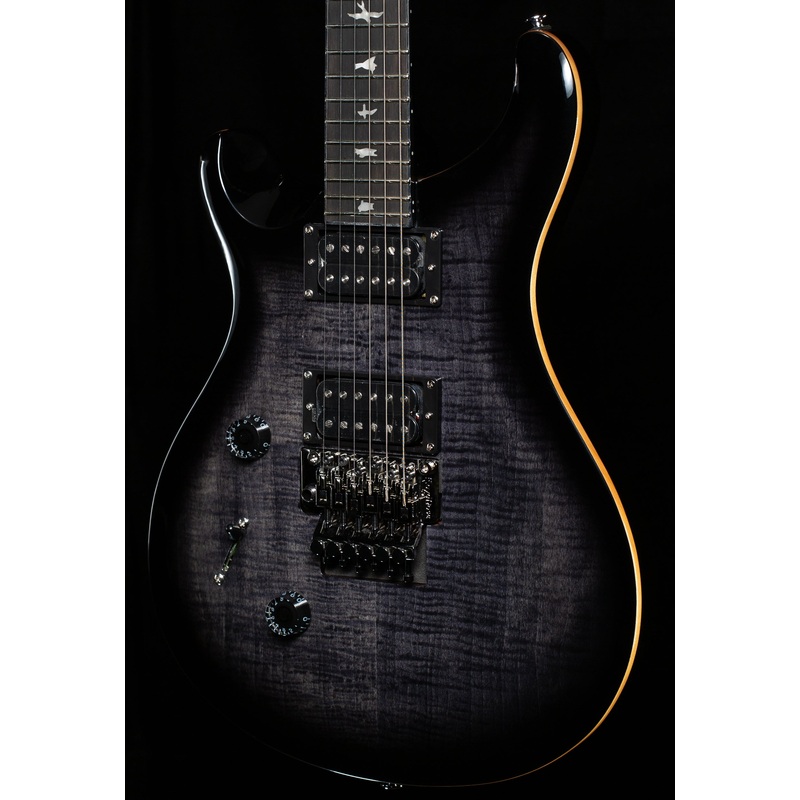 PRS SE Custom 24 Floyd Charcoal Burst Lefty (188) - ULT975560807333