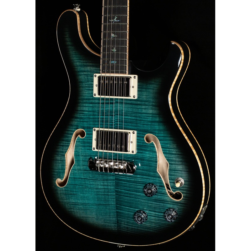PRS SE Hollowbody II Piezo Peacock Blue Smokeburst (890) - ULT975560807299