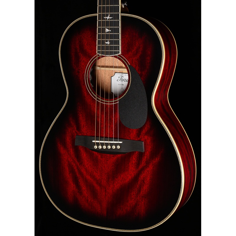 PRS SE PE20 Parlor Acoustic Fire Red Burst Gloss Top Satin Back (577) - ULT975560807294