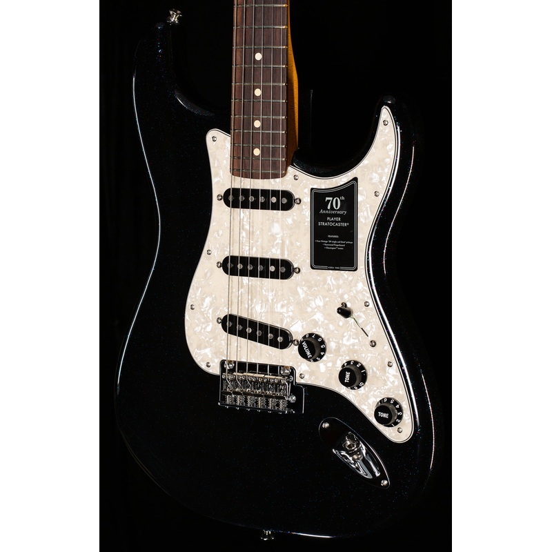 Fender 70th Anniversary Player Stratocaster Rosewood Fingerboard Nebula Noir (943) - ULT975560806181