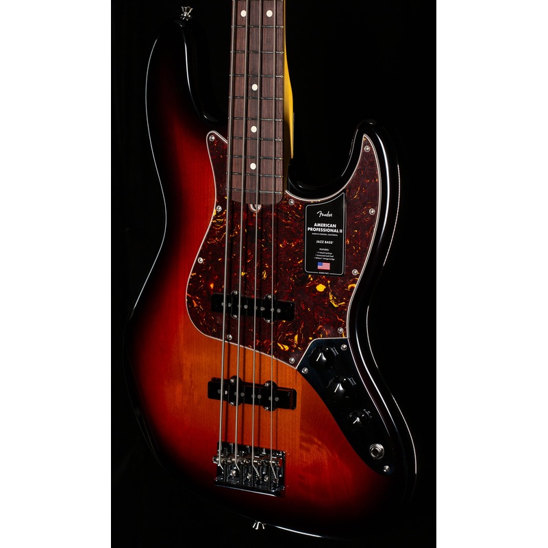 Fender American Professional II Jazz Bass Rosewood Fingerboard 3-Color Sunburst (401) - ULT975560806122