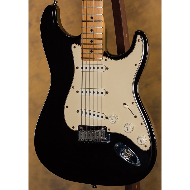 2001 Fender American Stratocaster Black Maple - ULT975560805529