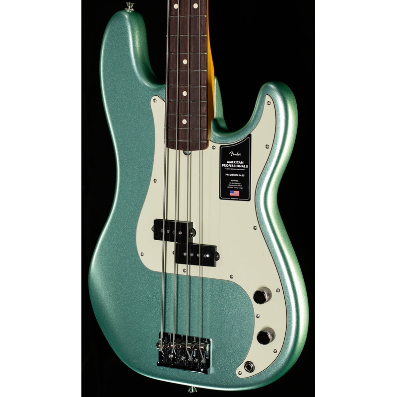 Fender American Professional II Precision Bass Rosewood Fingerboard Mystic Surf Green (915) - ULT975560805697