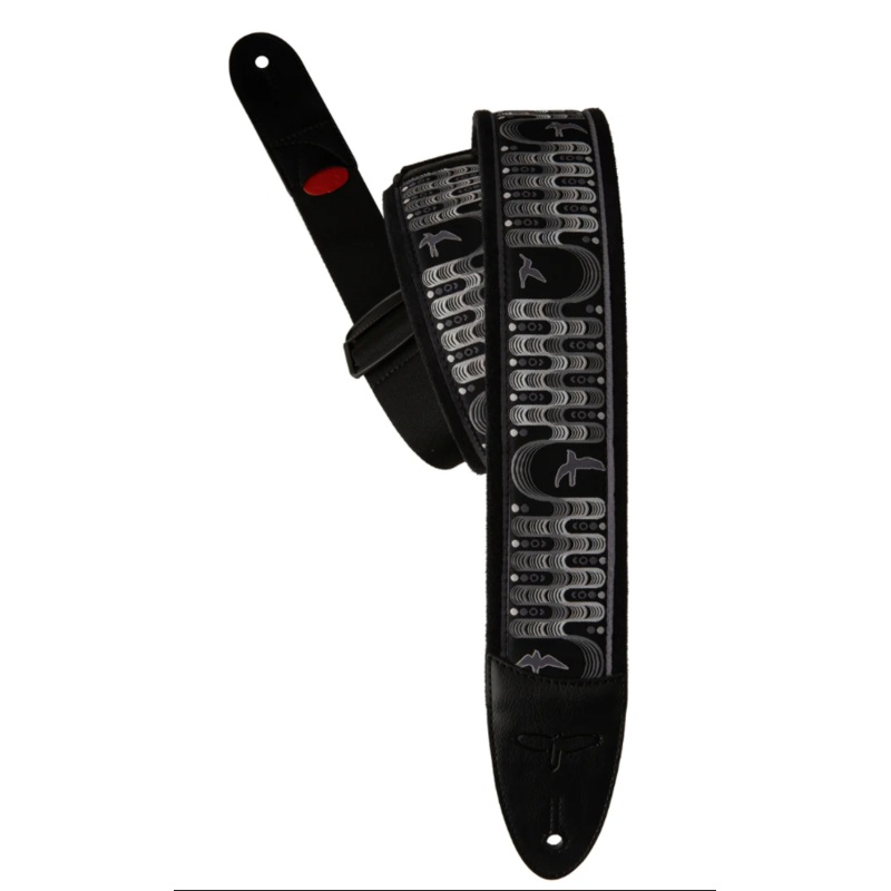 PRS 2.4" Padded Guitar Strap w/FLASH, Custom Jacquard Birds Wavelength - ULT975560805065
