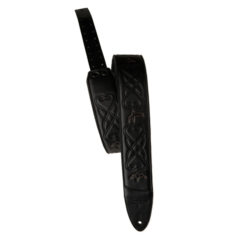 PRS 2.4" Padded Guitar Strap w/RAS, Custom Leather (Faux) Birds - ULT975560805066