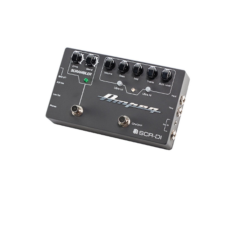 Ampeg SCR-DI Bass Preamp Pedal And Direct Box With Overdrive, EQ, And Tone Controls