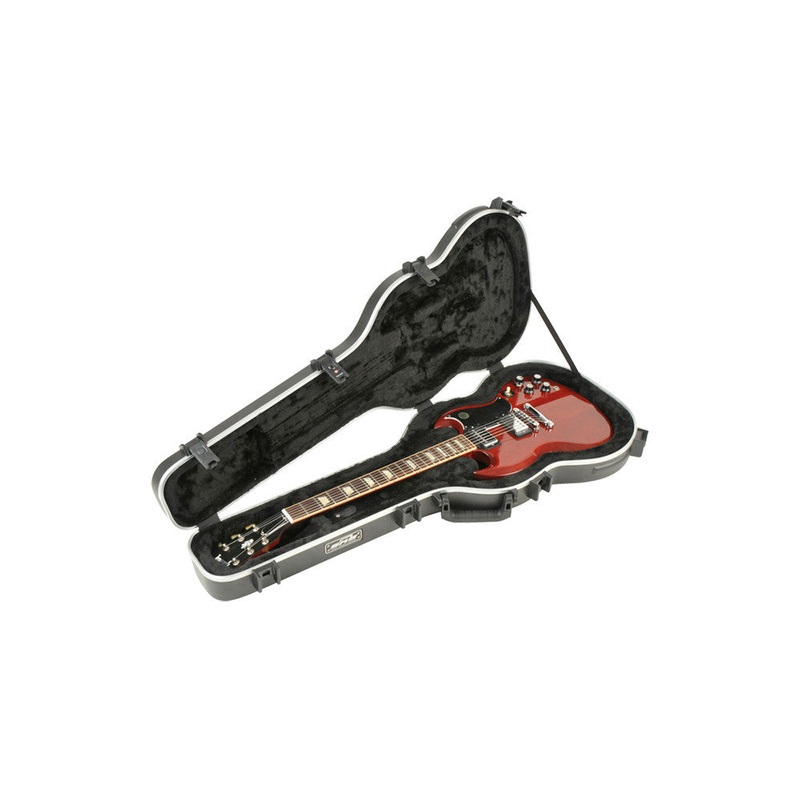 SKB Hardshell for Gibson SG Guitars - TSA Latch - Over-Molded Handle