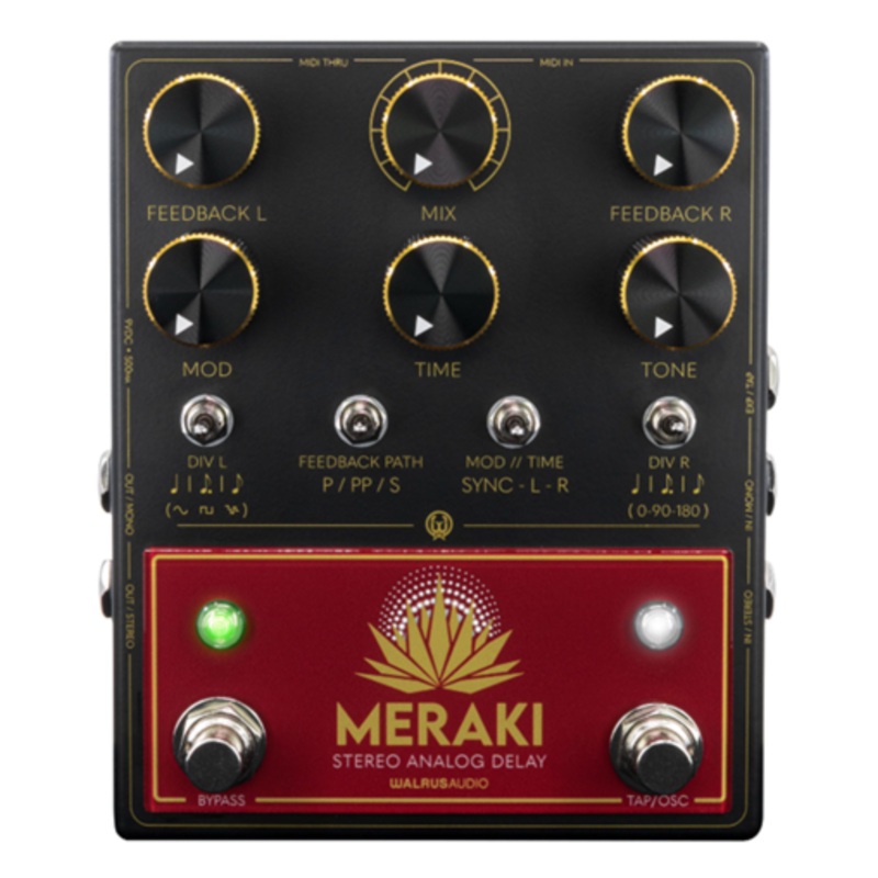 Walrus Audio Meraki Analog Stereo Delay Effect Pedal